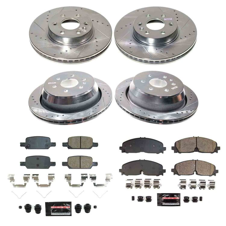 K8797 Z23 Daily Driver Carbon-Fiber Ceramic Brake Pad & Drilled & Slotted Rotor Kit