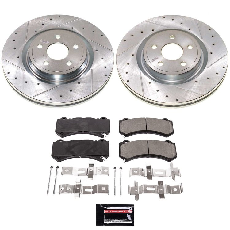 K8838 Z23 Daily Driver Carbon-Fiber Ceramic Brake Pad & Drilled & Slotted Rotor Kit