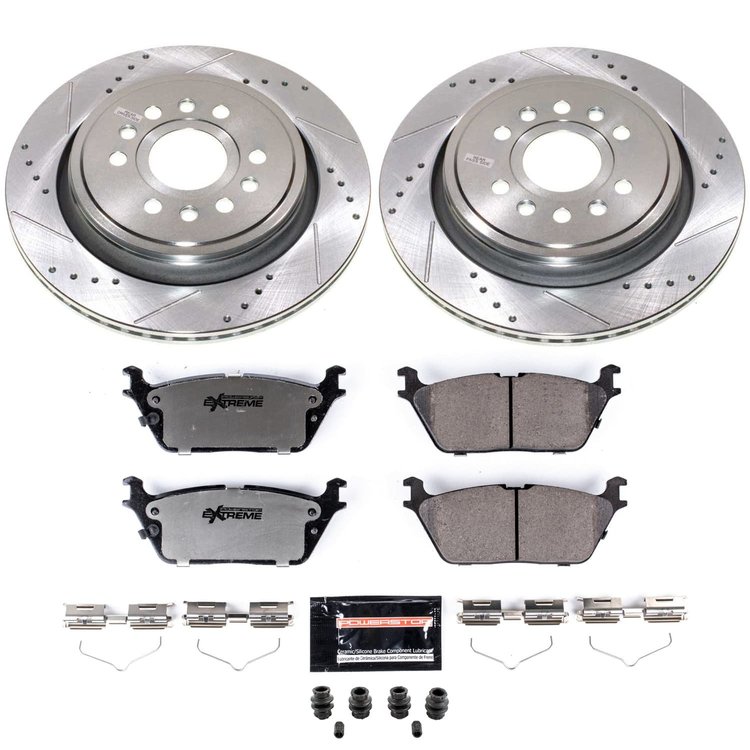 K8873-36 Z36 Truck & SUV Carbon-Fiber Ceramic Brake Pad & Drilled & Slotted Rotor Kit