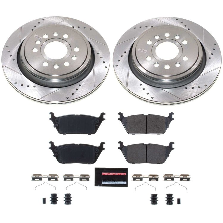 K8873 Z23 Daily Driver Carbon-Fiber Ceramic Brake Pad & Drilled & Slotted Rotor Kit