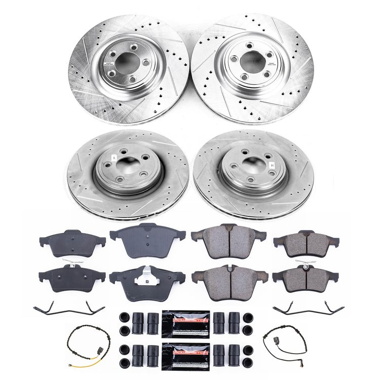 K8891 Z23 Daily Driver Carbon-Fiber Ceramic Brake Pad & Drilled & Slotted Rotor Kit