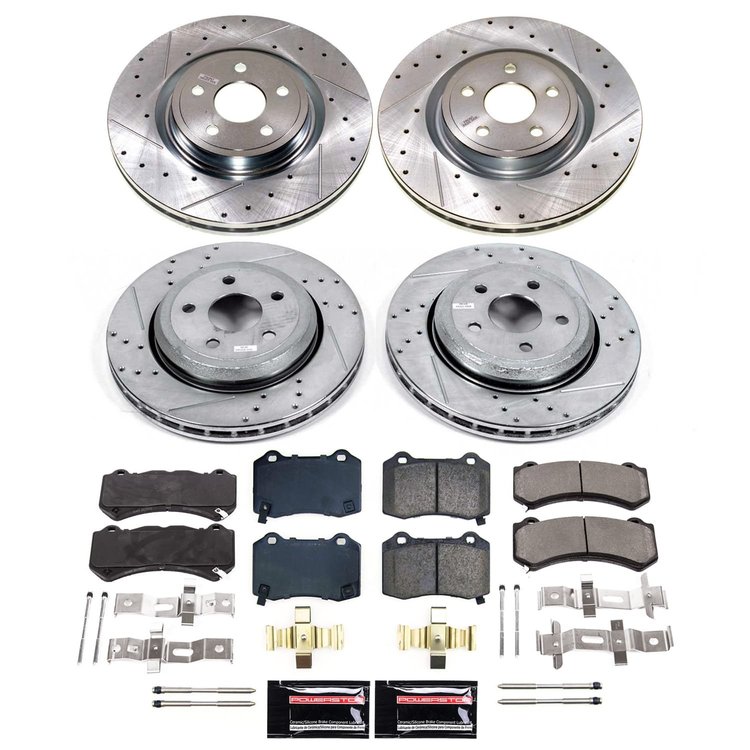 K8903 Z23 Daily Driver Carbon-Fiber Ceramic Brake Pad & Drilled & Slotted Rotor Kit