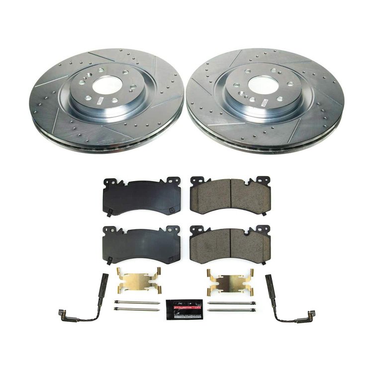 K8924 Z23 Daily Driver Carbon-Fiber Ceramic Brake Pad & Drilled & Slotted Rotor Kit