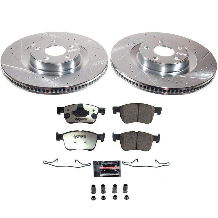 K8926-36 Z36 Truck & SUV Carbon-Fiber Ceramic Brake Pad & Drilled & Slotted Rotor Kit