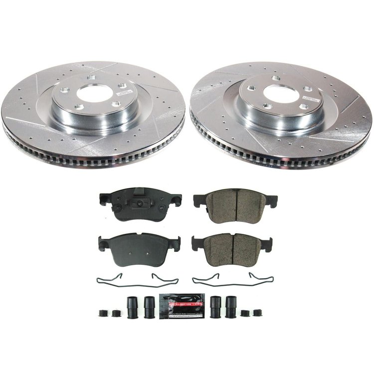 K8926 Z23 Daily Driver Carbon-Fiber Ceramic Brake Pad & Drilled & Slotted Rotor Kit