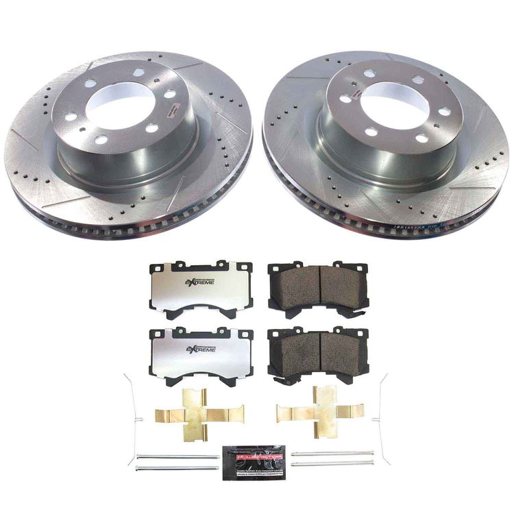 K8932-36 Z36 Truck & SUV Carbon-Fiber Ceramic Brake Pad & Drilled & Slotted Rotor Kit