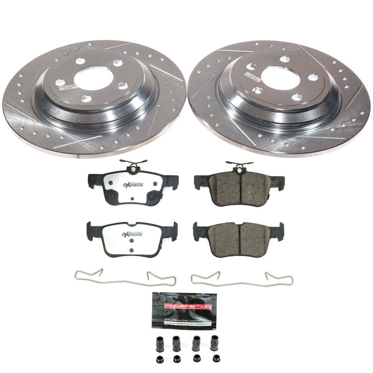 K8933-36 Z36 Truck & SUV Carbon-Fiber Ceramic Brake Pad & Drilled & Slotted Rotor Kit