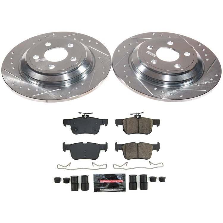 K8933 Z23 Daily Driver Carbon-Fiber Ceramic Brake Pad & Drilled & Slotted Rotor Kit