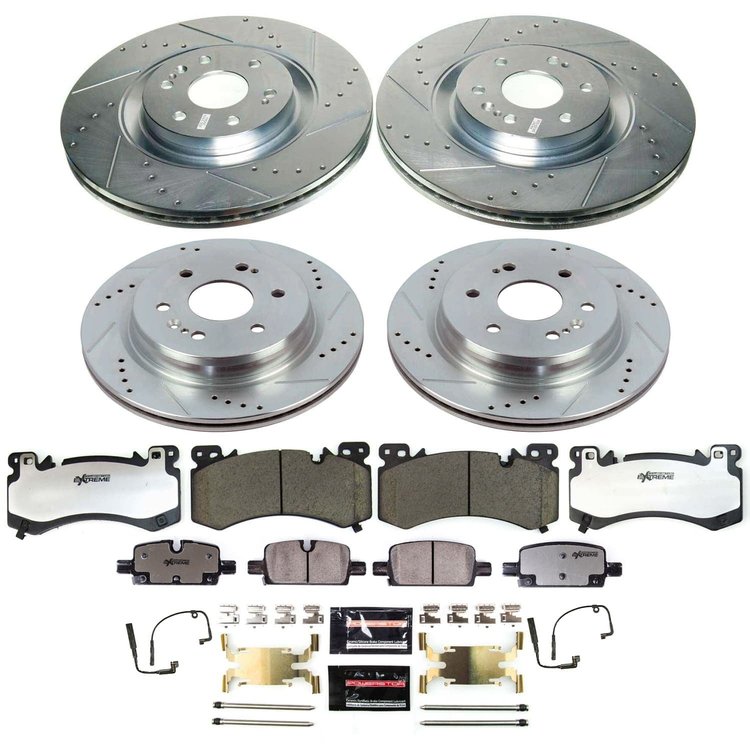 K8939-36 Z36 Truck & SUV Carbon-Fiber Ceramic Brake Pad & Drilled & Slotted Rotor Kit