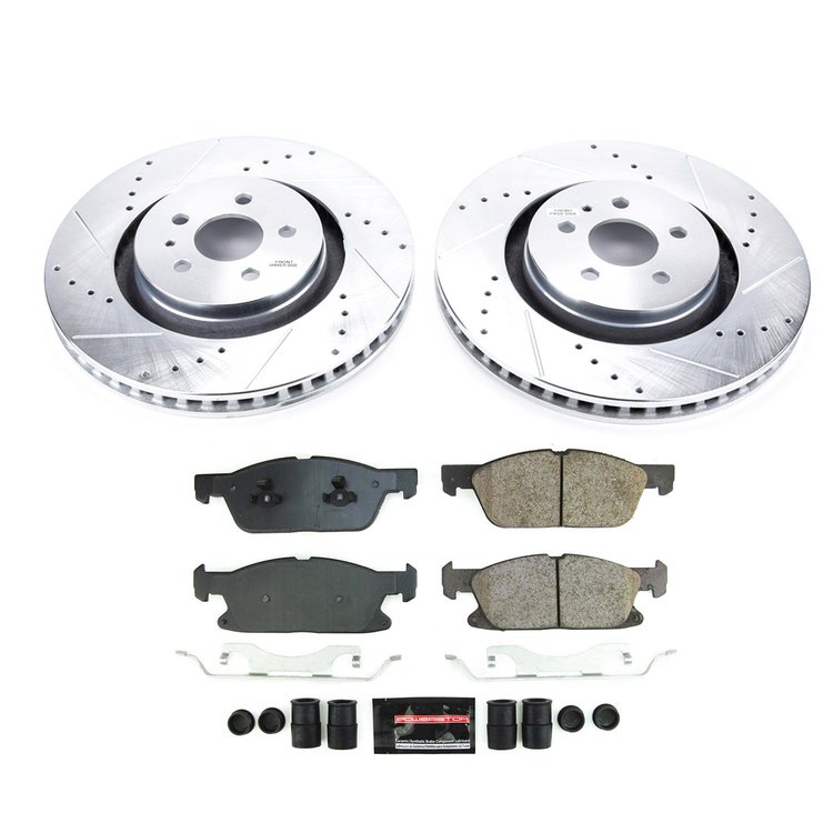 K8960 Z23 Daily Driver Carbon-Fiber Ceramic Brake Pad & Drilled & Slotted Rotor Kit