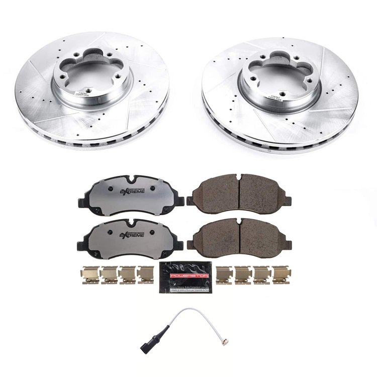 K8979-36 Z36 Truck & SUV Carbon-Fiber Ceramic Brake Pad & Drilled & Slotted Rotor Kit