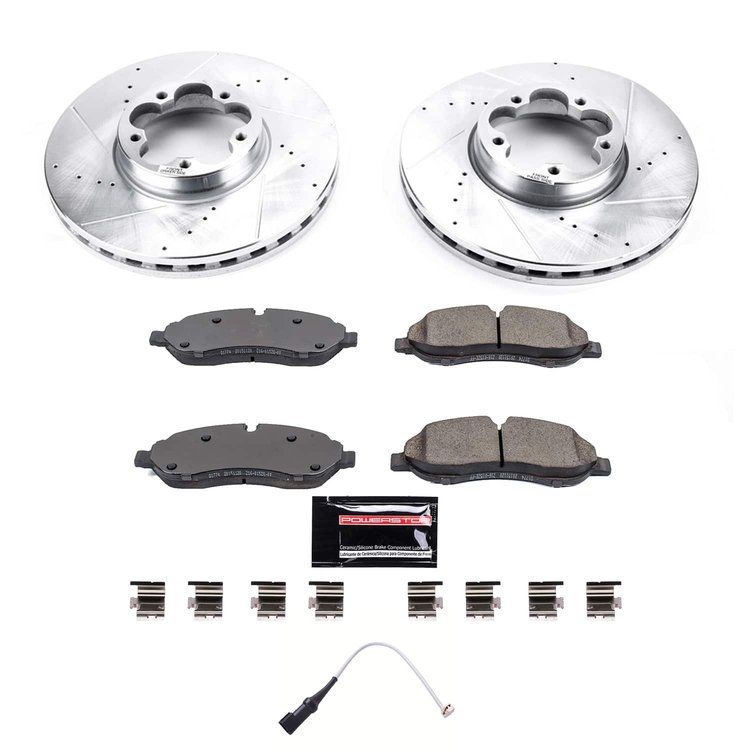 K8979 Z23 Daily Driver Carbon-Fiber Ceramic Brake Pad & Drilled & Slotted Rotor Kit