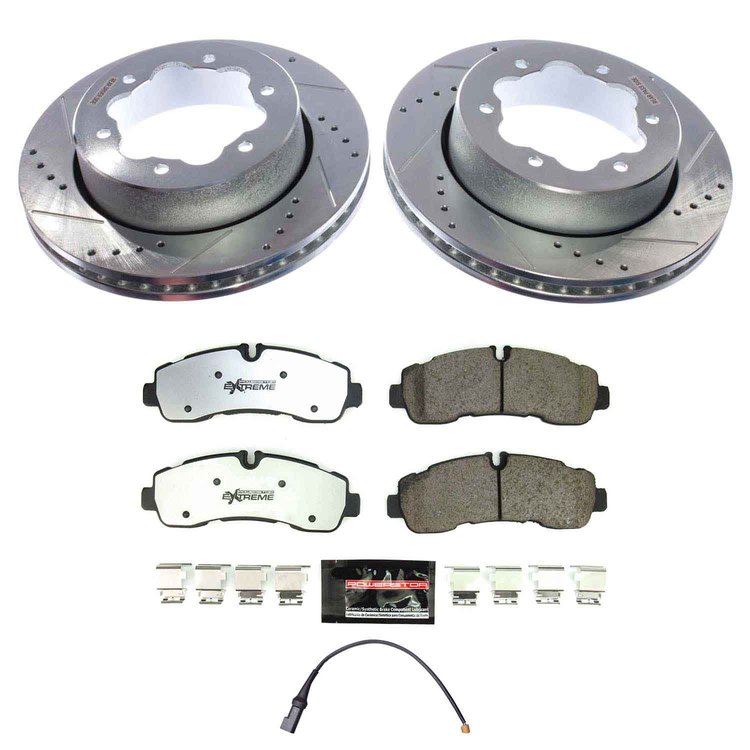 K8981-36 Z36 Truck & SUV Carbon-Fiber Ceramic Brake Pad & Drilled & Slotted Rotor Kit