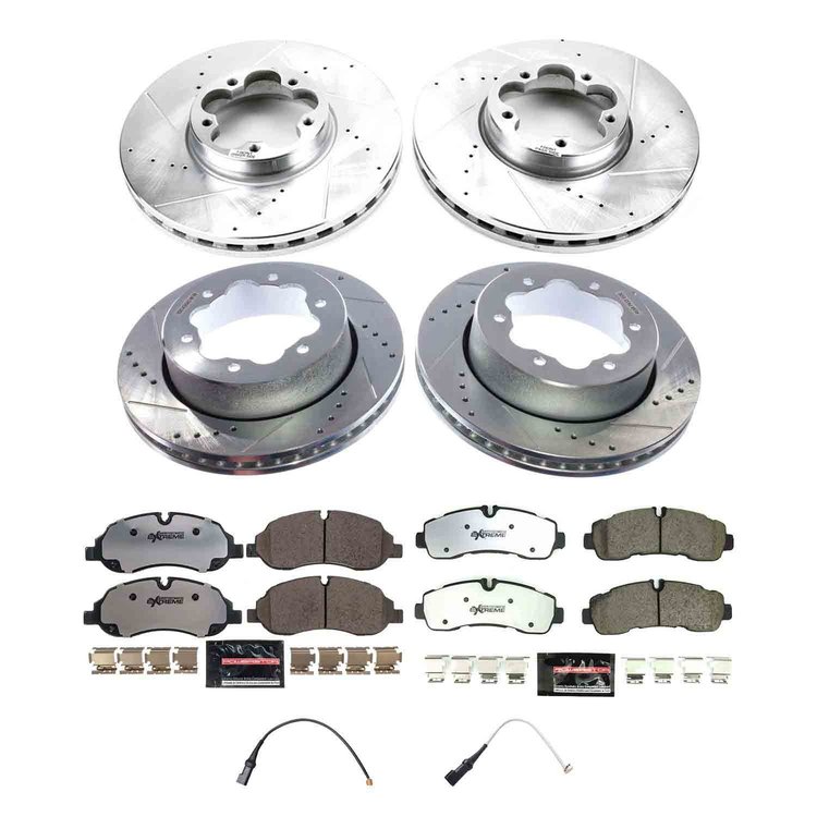 K8982-36 Z36 Truck & SUV Carbon-Fiber Ceramic Brake Pad & Drilled & Slotted Rotor Kit