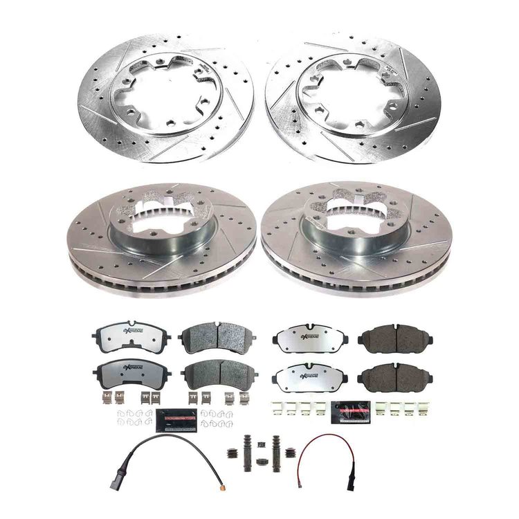 K8983-36 Z36 Truck & SUV Carbon-Fiber Ceramic Brake Pad & Drilled & Slotted Rotor Kit