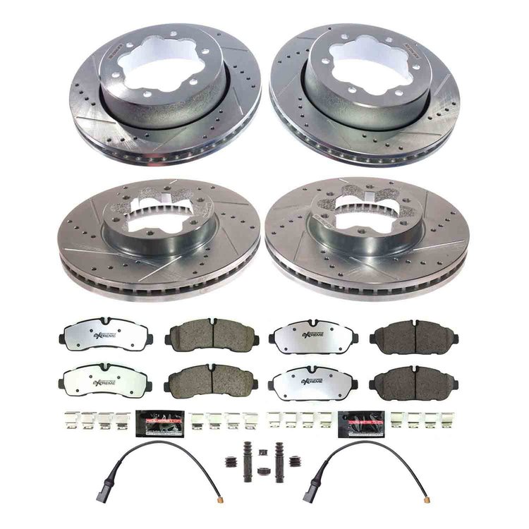 K8984-36 Z36 Truck & SUV Carbon-Fiber Ceramic Brake Pad & Drilled & Slotted Rotor Kit