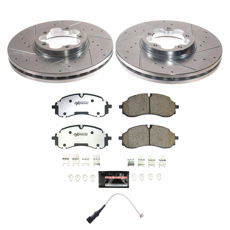 K8985-36 Z36 Truck & SUV Carbon-Fiber Ceramic Brake Pad & Drilled & Slotted Rotor Kit