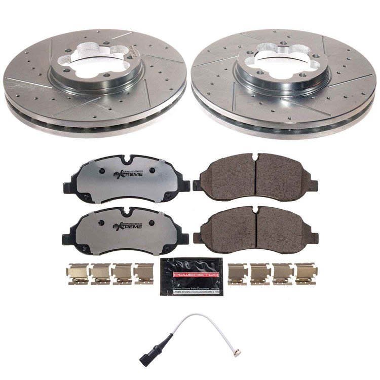 K8988-36 Z36 Truck & SUV Carbon-Fiber Ceramic Brake Pad & Drilled & Slotted Rotor Kit