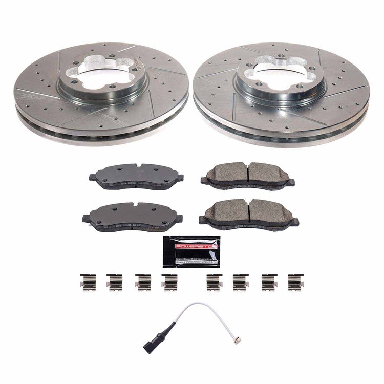 K8988 Z23 Daily Driver Carbon-Fiber Ceramic Brake Pad & Drilled & Slotted Rotor Kit