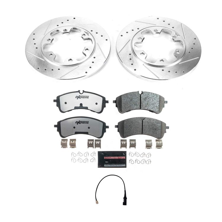 K8991-36 Z36 Truck & SUV Carbon-Fiber Ceramic Brake Pad & Drilled & Slotted Rotor Kit