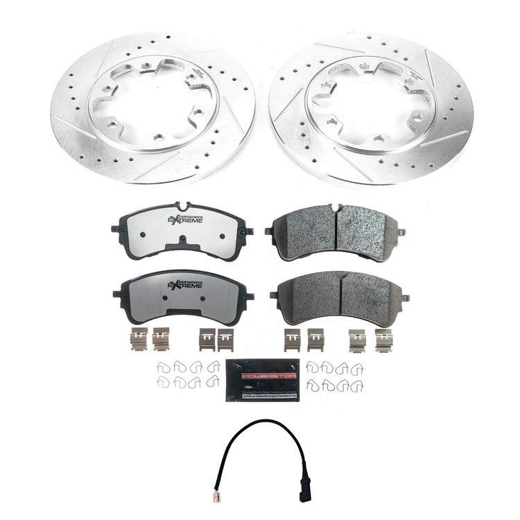 K8992-36 Z36 Truck & SUV Carbon-Fiber Ceramic Brake Pad & Drilled & Slotted Rotor Kit