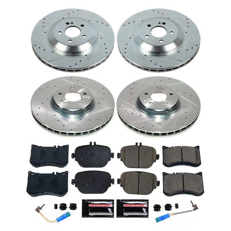 K9024 Z23 Daily Driver Carbon-Fiber Ceramic Brake Pad & Drilled & Slotted Rotor Kit