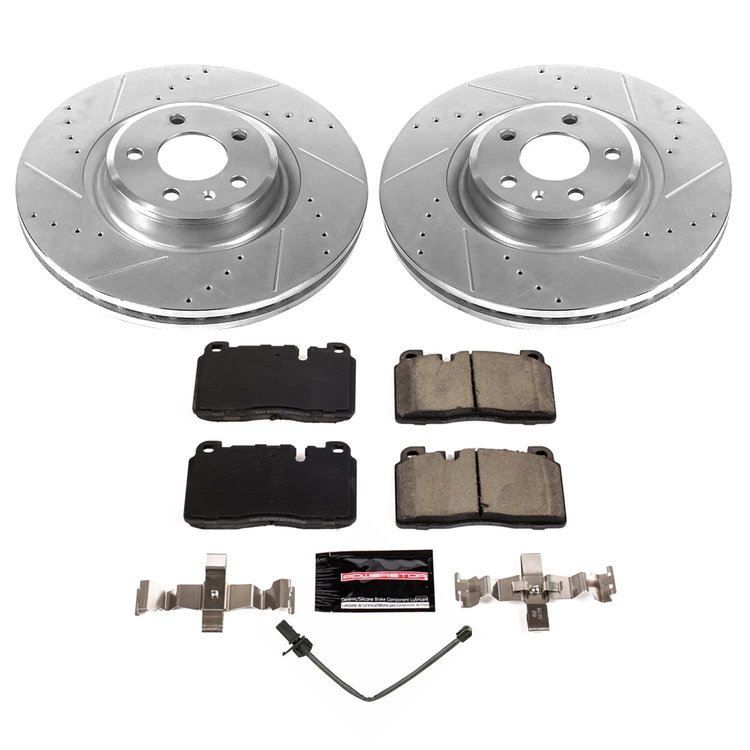 K9025 Z23 Daily Driver Carbon-Fiber Ceramic Brake Pad & Drilled & Slotted Rotor Kit
