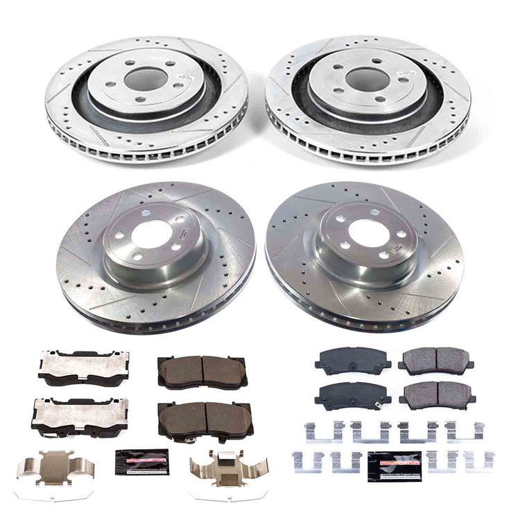 K9030 Z23 Daily Driver Carbon-Fiber Ceramic Brake Pad & Drilled & Slotted Rotor Kit