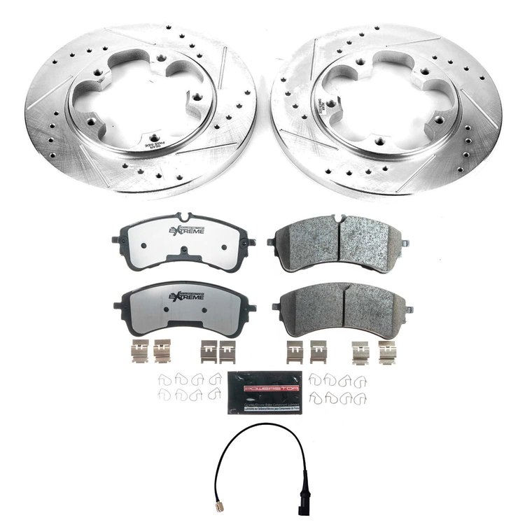 K9057-36 Z36 Truck & SUV Carbon-Fiber Ceramic Brake Pad & Drilled & Slotted Rotor Kit