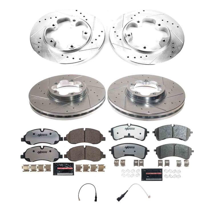 K9059-36 Z36 Truck & SUV Carbon-Fiber Ceramic Brake Pad & Drilled & Slotted Rotor Kit