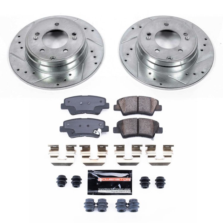 K9060 Z23 Daily Driver Carbon-Fiber Ceramic Brake Pad & Drilled & Slotted Rotor Kit