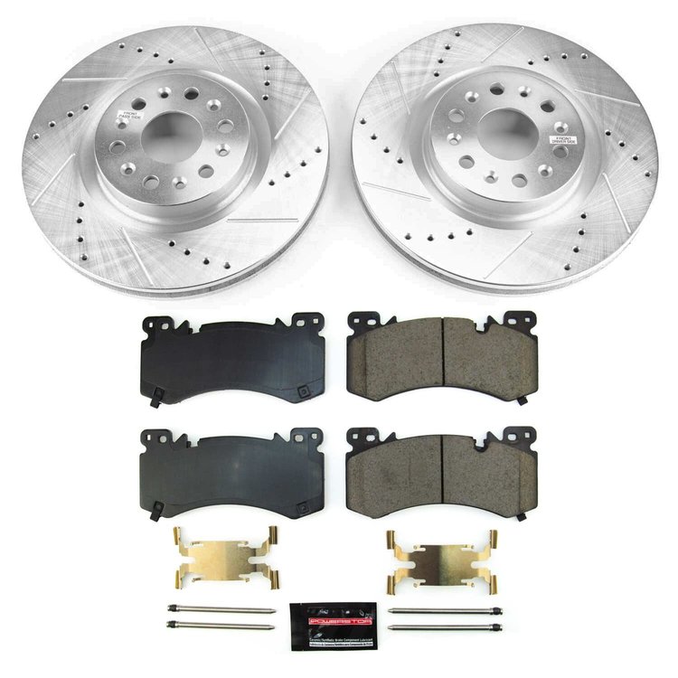 K9076-36 Z36 Truck & SUV Carbon-Fiber Ceramic Brake Pad & Drilled & Slotted Rotor Kit
