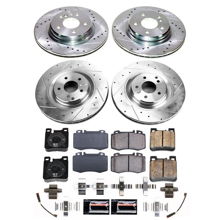 K9094 Z23 Daily Driver Carbon-Fiber Ceramic Brake Pad & Drilled & Slotted Rotor Kit