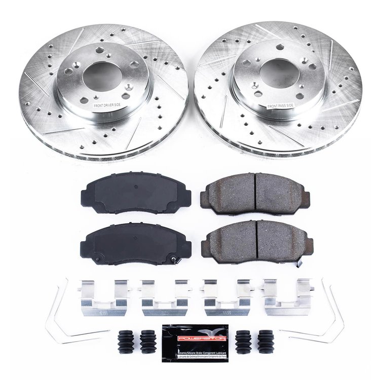 K9109 Z23 Daily Driver Carbon-Fiber Ceramic Brake Pad & Drilled & Slotted Rotor Kit