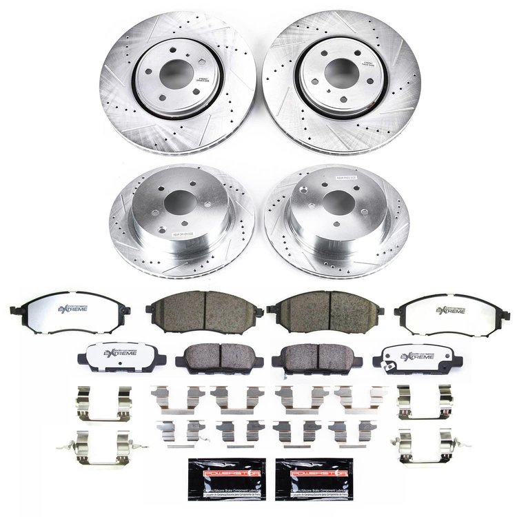 K9135-26 Z26 Street Performance Ceramic Brake Pad & Drilled & Slotted Rotor Kit
