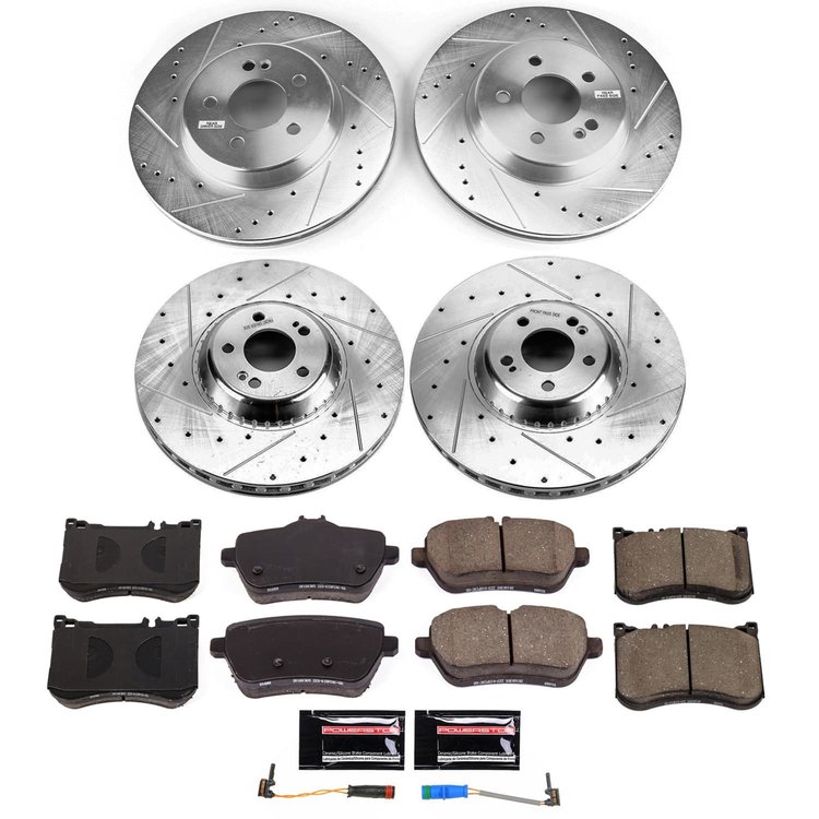K9160 Z23 Daily Driver Carbon-Fiber Ceramic Brake Pad & Drilled & Slotted Rotor Kit