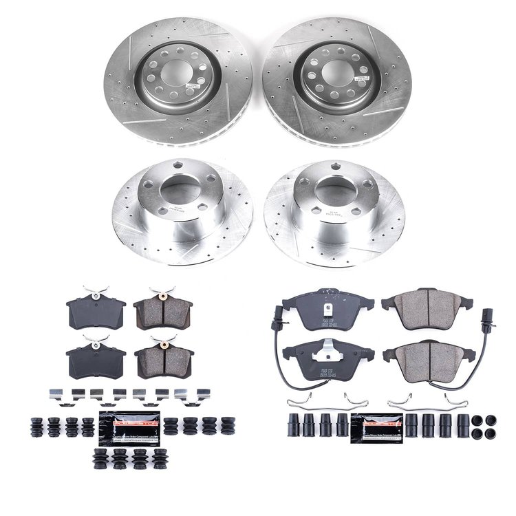 K9175 Z23 Daily Driver Carbon-Fiber Ceramic Brake Pad & Drilled & Slotted Rotor Kit