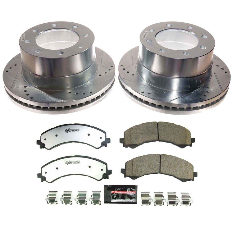 K9183-36 Z36 Truck & SUV Carbon-Fiber Ceramic Brake Pad & Drilled & Slotted Rotor Kit