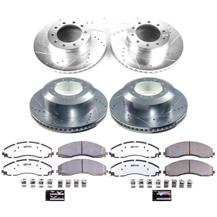 K9191-36 Z36 Truck & SUV Carbon-Fiber Ceramic Brake Pad & Drilled & Slotted Rotor Kit