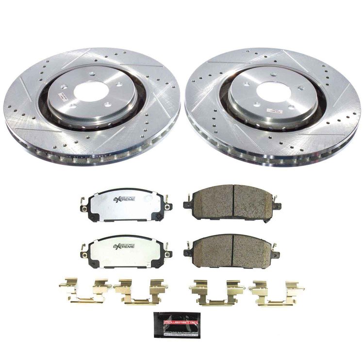 K9206-36 Z36 Truck & SUV Carbon-Fiber Ceramic Brake Pad & Drilled & Slotted Rotor Kit
