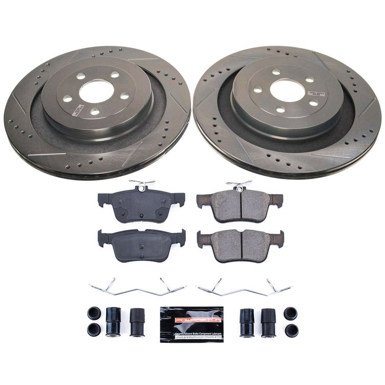 K9211 Z23 Daily Driver Carbon-Fiber Ceramic Brake Pad & Drilled & Slotted Rotor Kit