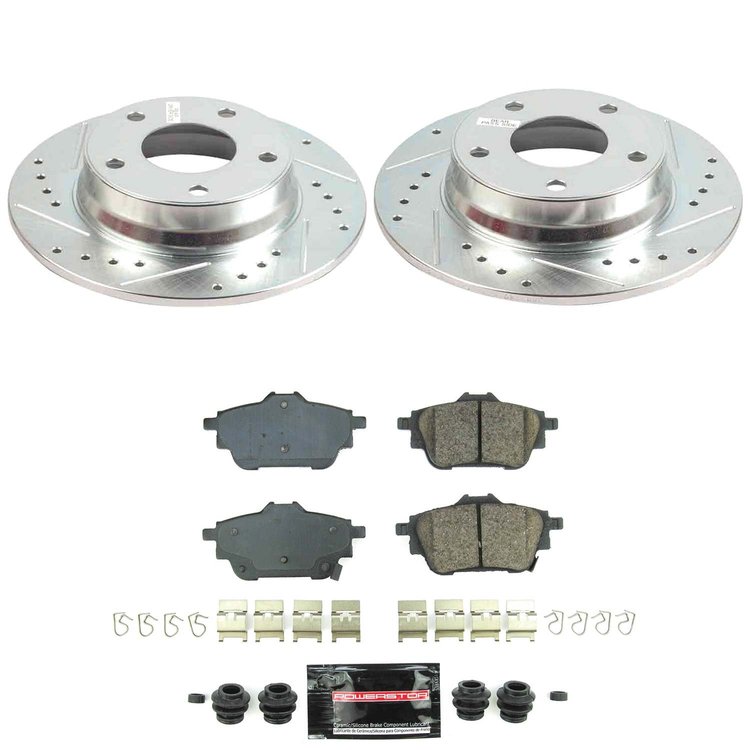 K9217 Z23 Daily Driver Carbon-Fiber Ceramic Brake Pad & Drilled & Slotted Rotor Kit