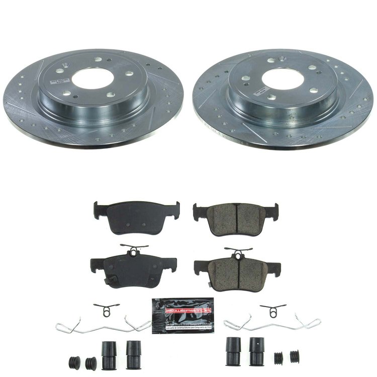 K9218 Z23 Daily Driver Carbon-Fiber Ceramic Brake Pad & Drilled & Slotted Rotor Kit