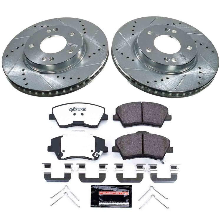 K9239-36 Z36 Truck & SUV Carbon-Fiber Ceramic Brake Pad & Drilled & Slotted Rotor Kit