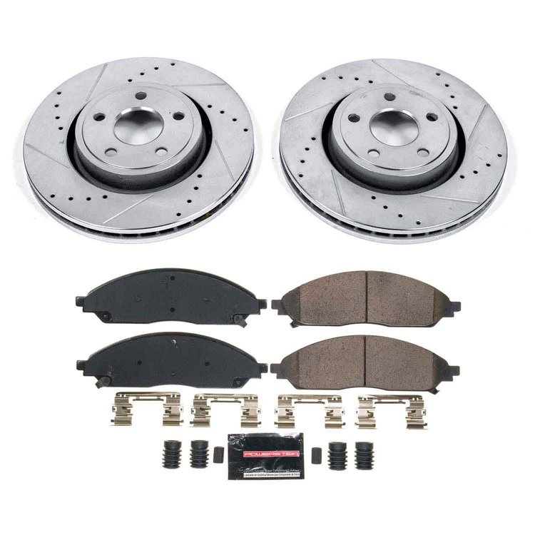 K9241 Z23 Daily Driver Carbon-Fiber Ceramic Brake Pad & Drilled & Slotted Rotor Kit