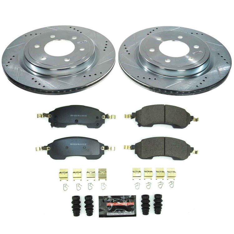 K9243 Z23 Daily Driver Carbon-Fiber Ceramic Brake Pad & Drilled & Slotted Rotor Kit