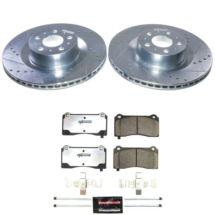 K9251-26 Z26 Street Performance Ceramic Brake Pad & Drilled & Slotted Rotor Kit