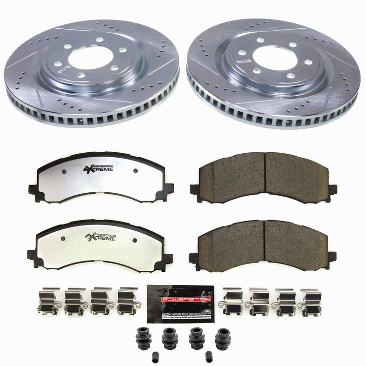 K9262-36 Z36 Truck & SUV Carbon-Fiber Ceramic Brake Pad & Drilled & Slotted Rotor Kit