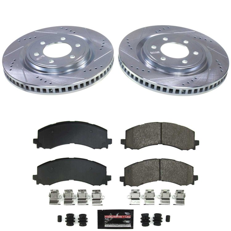 K9262 Z23 Daily Driver Carbon-Fiber Ceramic Brake Pad & Drilled & Slotted Rotor Kit