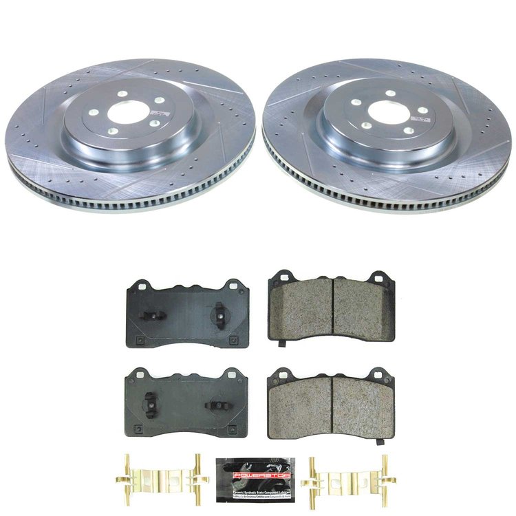 K9265 Z23 Daily Driver Carbon-Fiber Ceramic Brake Pad & Drilled & Slotted Rotor Kit